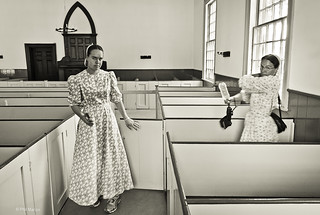 Mennonite churchgoers
