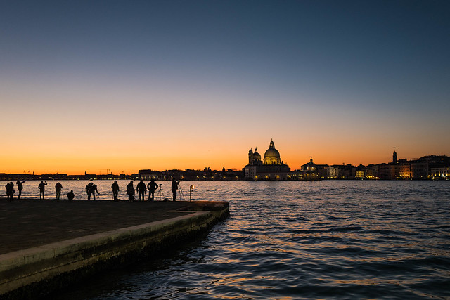 Photographers in the night # Venetian Travelogue