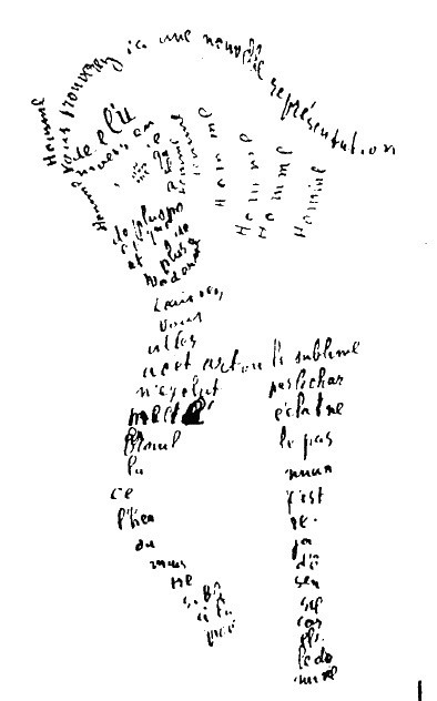 guillaume apollinaire - horse calligram