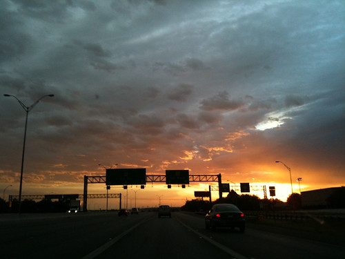 clouds over the freeway VIII by mr.tomchase, sunsets taken on the way to Alayna'ssky evening colorful rich breathtaking