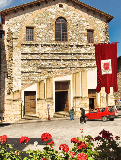The church of San Domenico in Gubbio, Italy