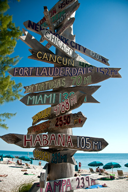 Sign at Fort Zachary Taylor Beach, Key West