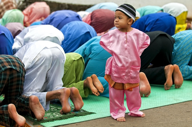 Tawau, Sabah - Prayer on Hari Raya Haji