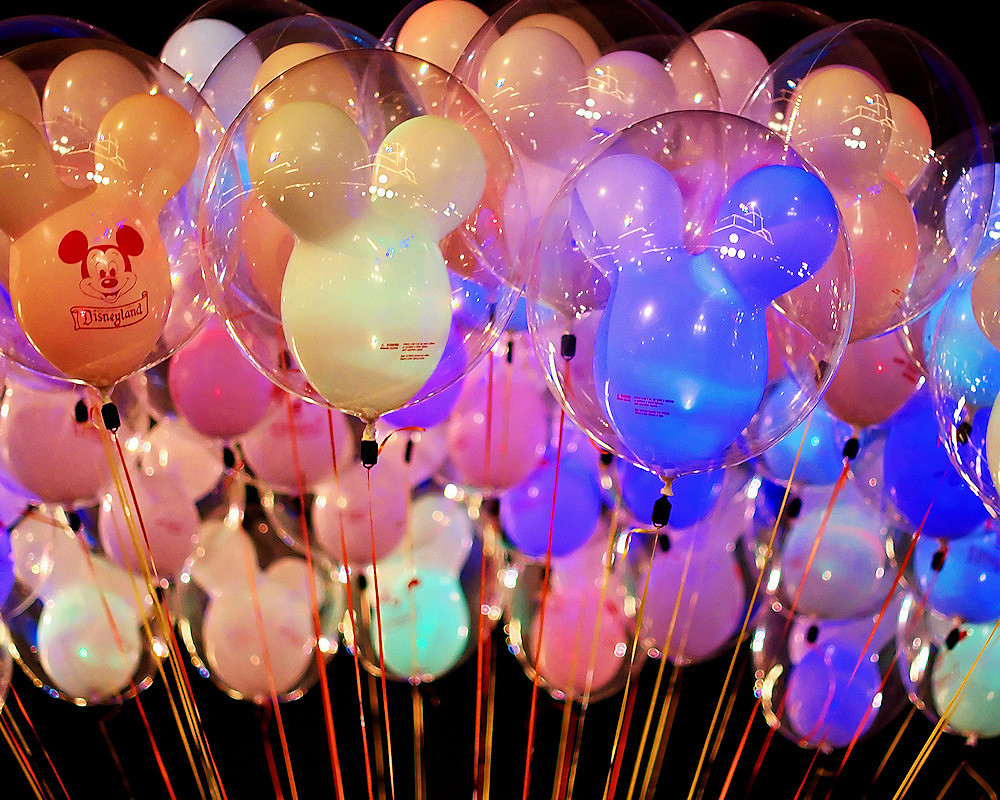 new balloons light up at night! by Express Monorail