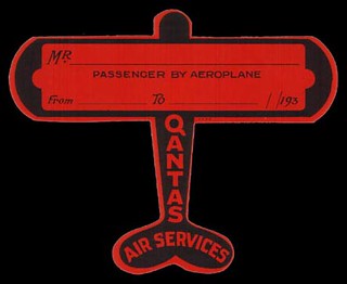 Quantas 1930 | Airline luggage tag. | Double-M | Flickr