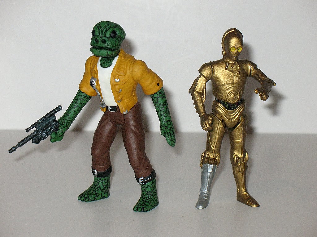 Star Wars Trandoshan Cantina Alien & C-3PO Custom Action F…