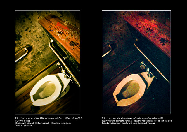 Grafitti Toilet - Film vs Digital