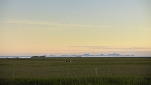 View to Vestmannaeyjar (English: The Westmen Isles)