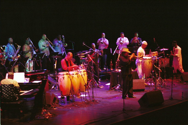 Afrika Jazz Dele Sosimi Afrobeat Orchestra with Claude Dappa at the QEH Southbank London June 2001 0001 (2)