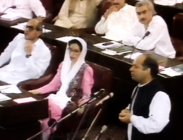 Prime Minister Nawaz Sharif in the National Assembly