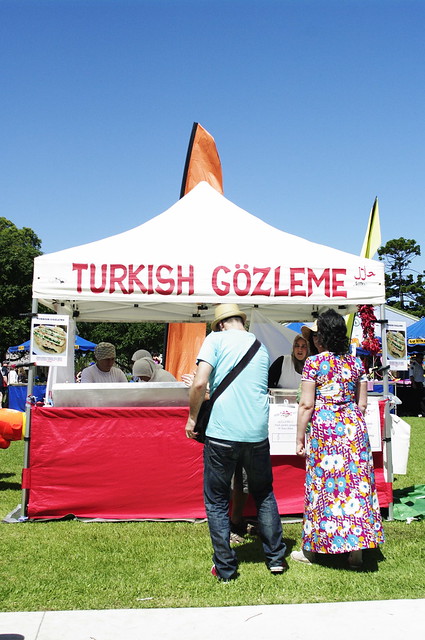 Turkish Gozleme stall at Viva La Gong, MacCabe Park, Wollongong