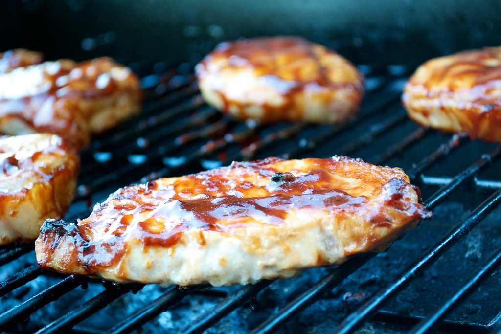 Sizzlin' Chops | Pork chops on the grill slathered in Jack D… | Flickr