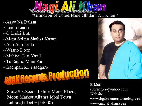 pakistani singer naqi ali khan | by Rana Shoaib Ahmed Khan