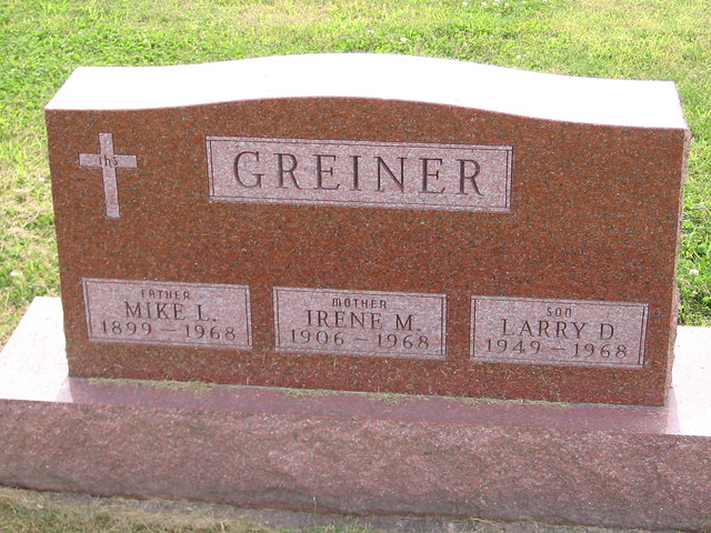 Mike L. Irene M. and Larry D. Greiner