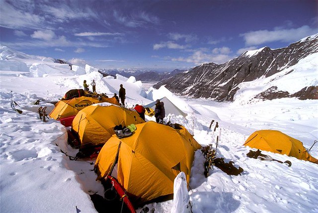 Camp 2 on the Russell Glacier