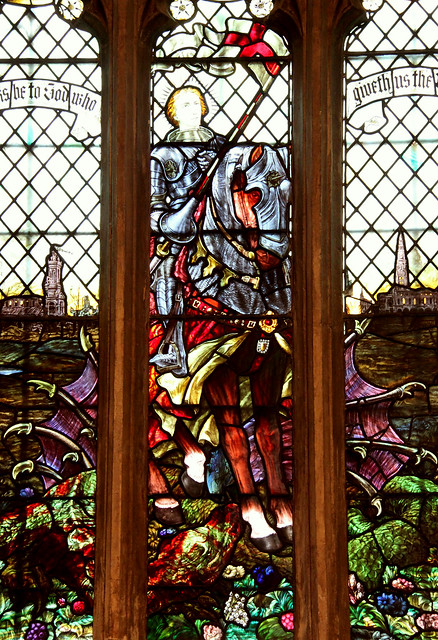 Stained glass, St. George
