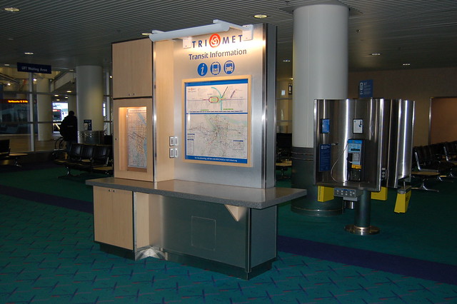 TriMet kiosk at PDX airport