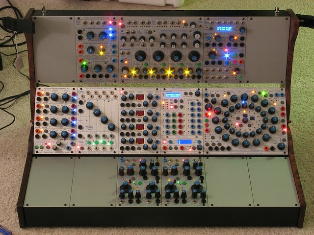 Buchla 200e with new modules freshly installed