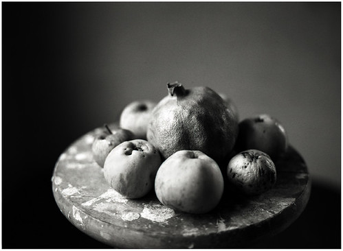 still life with pomegranate by Norbert Hayo