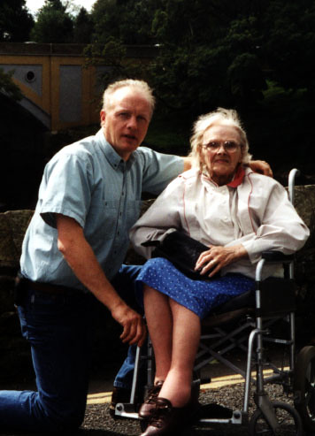 Ken with mother; Mrs Elizabeth Elsie Gill