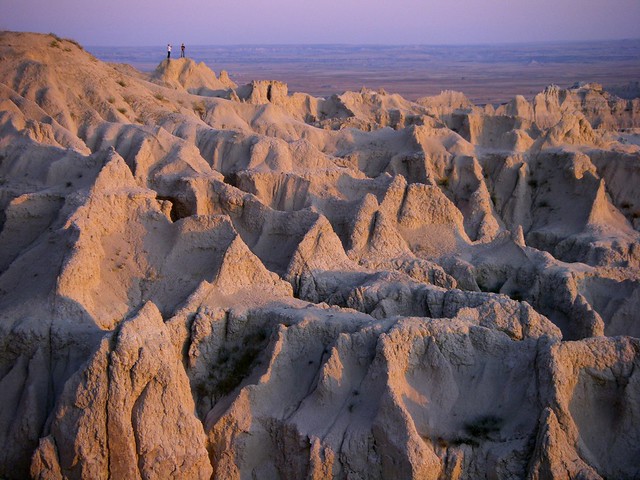Sunset in the Badlands by Jim