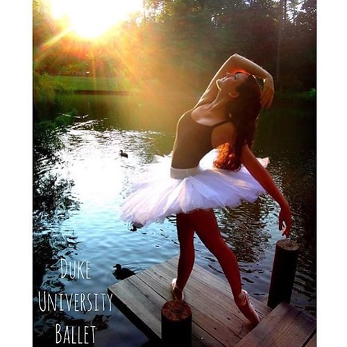 Welcome to Instagram @dukeuniversityballet. We love this shot, and it looks like it was taken at Duke's beautiful new reclamation pond. #enpointe #ballet #artstigators