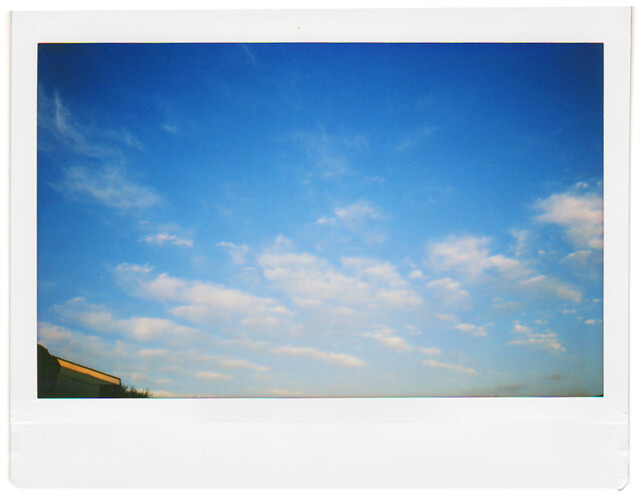 Blue Sky Mining    Sky001 2015-08-05     My first outdoor image with a Fuji Instax camera...  I'm in love with photography all over again.