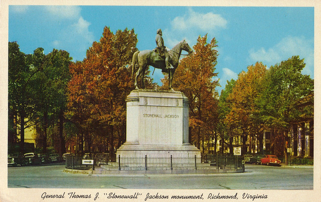 Stonewall Jackson Monument Vintage Postcard