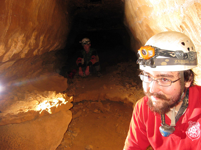 Jon Mnich and Jason Collard, BO Crawl, Blue Spring Cave, White Co, TN