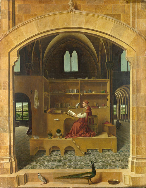 Antonello da Messina - Saint Jerome in his study room