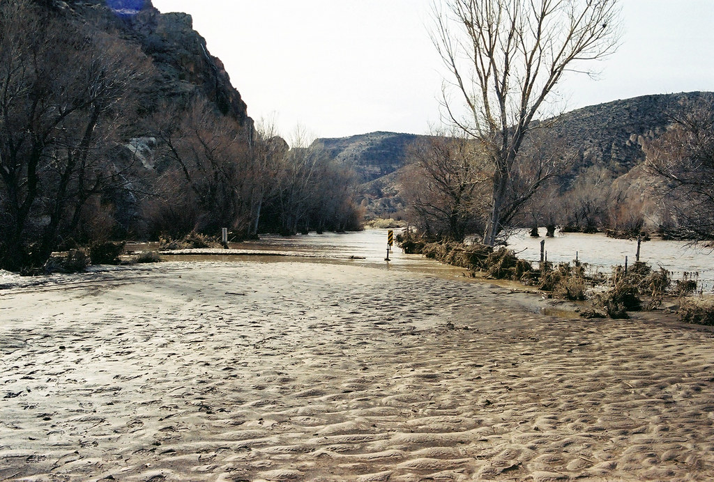 Flooding near Caliente, NV in 2005