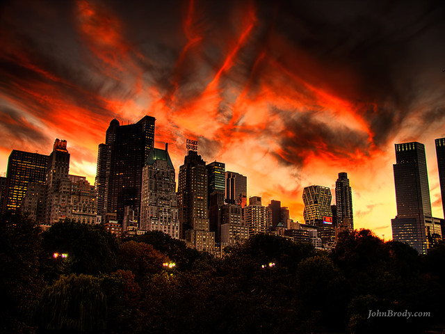 Sunset Over Central Park NYC