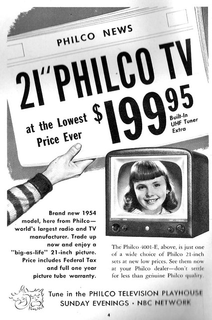 1954 Philco TV, These must've been common as I've seen plen…