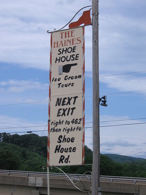 The Haines Shoe House Sign, Hellam, Pa.