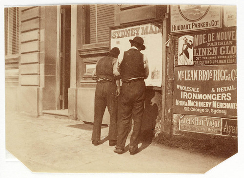 Advertising hoarding for McLean, Rigg from Sydney, ca. 1885-1890 / photographed by Arthur K. Syer | by State Library of NSW