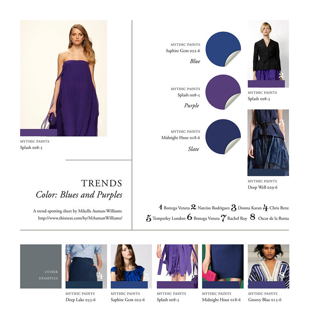 Trends: Deep Blues and Purples