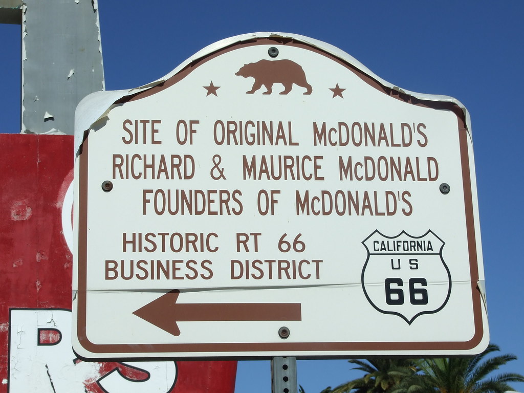 Site of the first McDonalds, commemorating the founders | Flikr