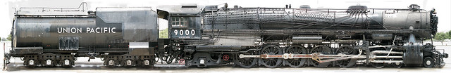 Alco built UP9000, 4-12-2 Lateral Elevation