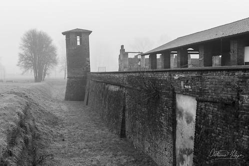 legnano milano lombardia lombardy italy italia castle fog foggy blackandwhite old oldcastle landscape cityscape outdoor canon