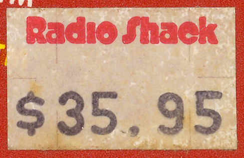 Radio Shack Price Sticker