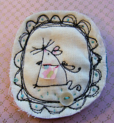 textile brooch | by hens teeth