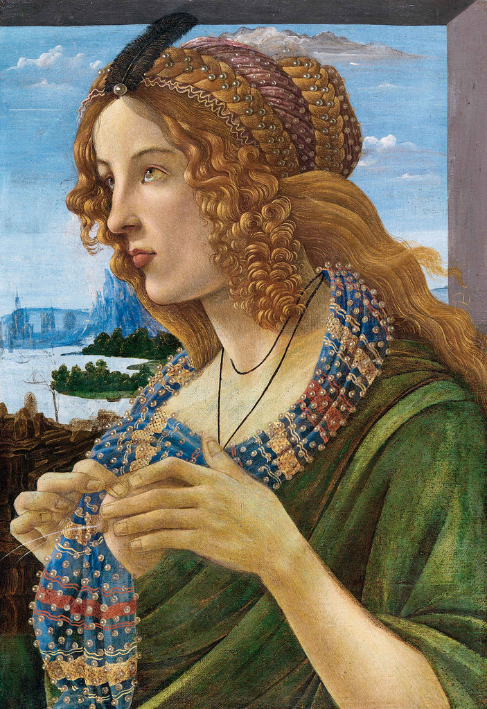 Sandro Botticelli: Allegorical Portrait of a Lady (Simonetta Vespucci ?)