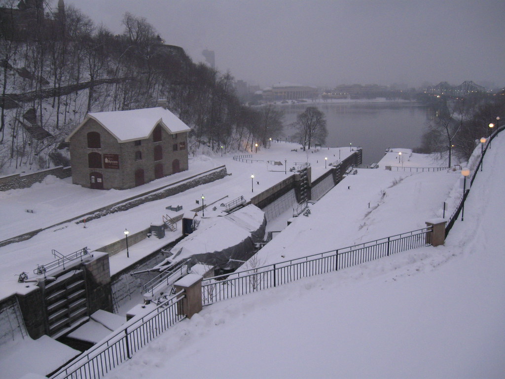 The locks are closed for the winter.