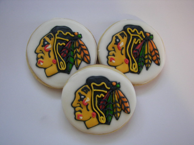 Chicago Blackhawks Logo cookies