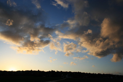 november autumn sunset silhouette backlight clouds germany geotagged deutschland europa europe sonnenuntergang herbst wolken rheinland gegenlicht alfter