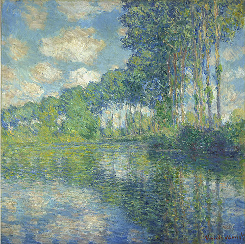 W 1310  CM 1891 Poplars on the Epte, Claude Monet. Dwld - National Gallery of Scotland