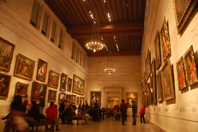 MLK Day MFA Visit, 18 Jan 2010: European Masters grand hallway