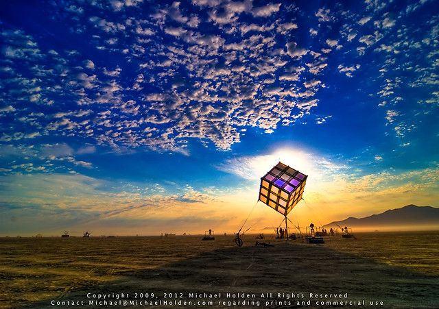 Groovik's Cube, Sunrise, Burning Man 2009