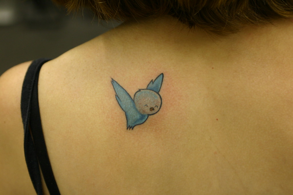 Little bluebird tattoo | Tattooed by Johnny at; The Tattoo S… | Flickr