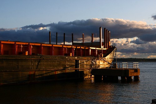 sunset canada water boat ship harbour pei barge charlottetown